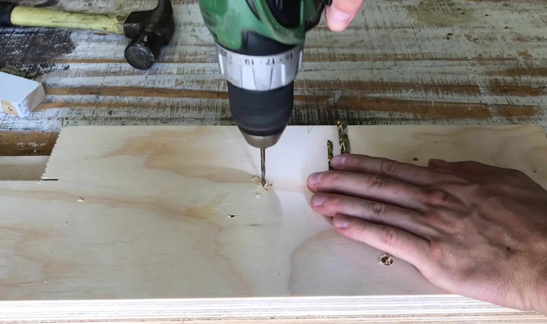 Step up drill bits when drilling a larger hole